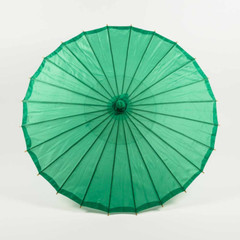 32″ Emerald Green Parasol Umbrella, Premium Nylon with Elegant Handle