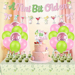 Martini Party Decorations Set for Adults, a Tini Bit Older Birthday Theme Kit wi