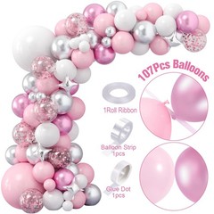 138Pcs Elephant Baby Shower Decorations Girl, Baby Boxes with Letters & Pink …