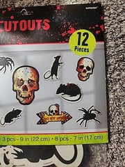 Creepy Carnival Haunted House Halloween Party Wall Decoration Paper Cutouts