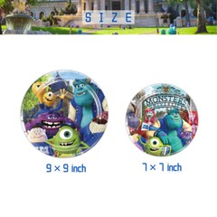 Monsters University Birthday Party Supplies Set Plates Cups Tablecloth Napkins