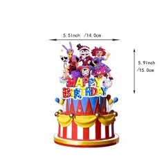 The Amazing Digital Circus Birthday Party Decorations Banner Balloon Cake Topper