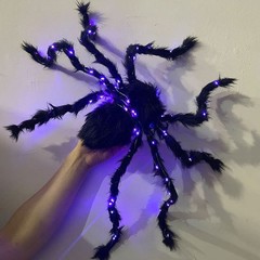 Halloween Largr Spider Light Up Haunted House Prop Outdoor Indoor Party Decor JQ