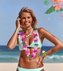 Moon Boat 54pcs Hawaiian Leis Party Props Decoration necklace bracelet flowers