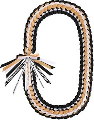 Black, White, and Gold Class of 2025 Leis/ NEW/ 2pc