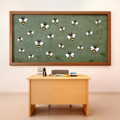 60 Pcs Bee Cutouts Assorted Size Bee Bulletin Board Accent Cutouts for Spring…