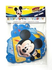 DISNEY MICKEY MOUSE 6ft BANNER AND SWIRLS Happy Birthday Party