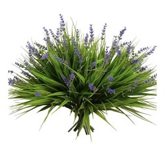 alyptus 12 Bundles Artificial Plants Outdoor Fake 14.1 In, Green and Purple