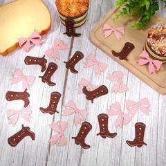 200pcs Gender Reveal Confetti, Boots Or Bows Gender Reveal Decorations Party …