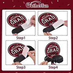 Honeycomb Table Toppers 9 Pack Graduation Decorations Class of 2026 Maroon Black
