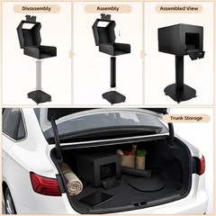 Photo Booth Printer Stand with Wheels Heavy Duty Metal for Wedding,Party & Event