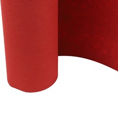 3×33Ft Red Carpet Runner Thickened Non-slip Runway Rug for Weddings Parties US