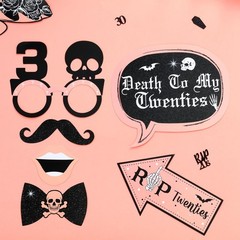 24Pcs 30th Birthday Photo Booth Props, Rip Twenties Birthday Decorations, Dea…
