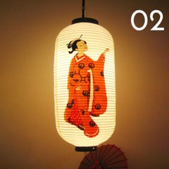 Japanese Lantern Waterproof Pub Restaurant Ourdoor Lantern decoration PVC Beige