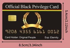 Aromabug: Funny Fake Bankcards: (8 PACK). PRIVILEGE OF BLACK CARDS Free Ship.