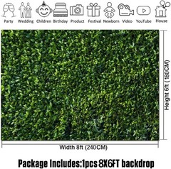 Nature Spring 3D Green Leaves Theme Photo Background Wedding Birthday Party