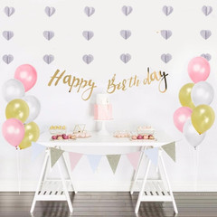 4 Pack Heart Garland Pages Newspaper Bunting Strand String Banner Wedding Valen