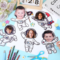 80Pcs Outer Space Cutouts Back to School Decorations Bulletin Board Astronaut Pa