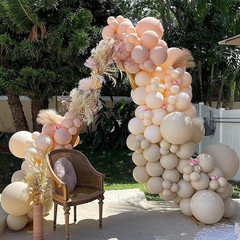White Sand Balloons 50 Pcs 5 Inch Small Mini Beige Cream Ivory Latex Small Mini