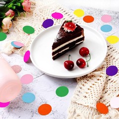 300 PCS Rainbow Paper Dots Table Confetti Biodegradable Birthday Party Decor