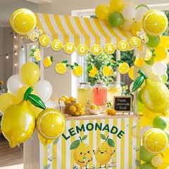 Lemonade Decorations Party Kit with Lemon Balloons and Lemonade Banner, Lemon…