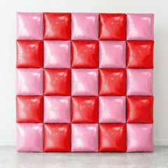 , Red and Pink Square Foil Balloons – 19 Inches, Pack of 25 | Galentines Day …
