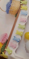 My Mind’s Eye 6 Ft. Puffy Easter Bunny Rabbits Spring (12ct) Felt Banner