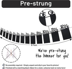 2026 K-12 Graduation Photo Banner Kindergarten to 12th Grade Grad Decorations