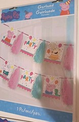 Peppa Pig Birthday Party Decorations HUGE Lot 91 Pieces Banner Garland Scene NEW