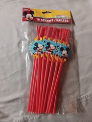 Disney Junior Mickey Mouse Clubhouse Party Supplies – Snack Stand And Straws NEW