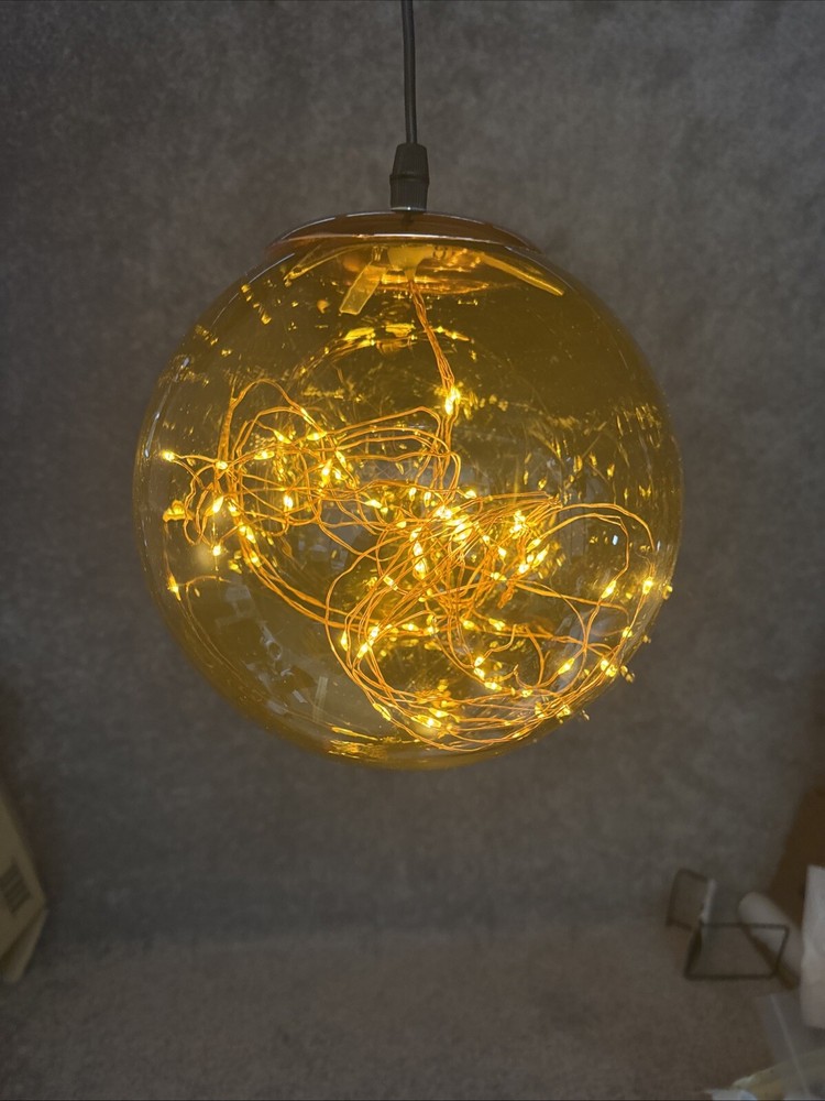 Lumineo Ball Light Decoration 80 Warm White LEDs 20cm (7.9”)D. -5m (16.4’) Cord