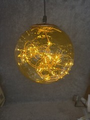 Lumineo Ball Light Decoration 80 Warm White LEDs 20cm (7.9”)D. -5m (16.4’) Cord