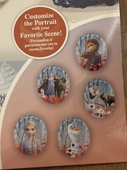 Disney FROZEN 2 Glittery Frame & 6 Interchangeable Portraits Party Decor Bedroom