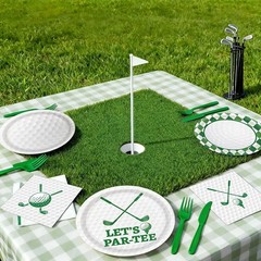 Golf Party Decorations Set Includes Plates Napkins Banner Tablecloth for Birt…