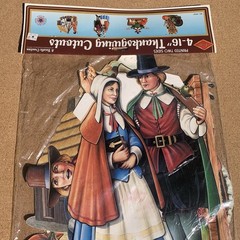 4-16″ Cutouts 2 Side Thanksgiving Beistle 4 Asst Decorations 1990 NOS