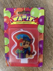 NEW Paw Patrol Birthday Cake Candle 3 YO Kids Party Decorations – Fast Shipping!