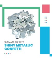 Silver Metallic Confetti Rectangles – Jumbo 1 lb Pound Bag Ultimate Shiny NEW!