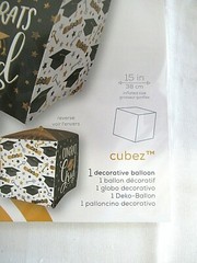 * (Set of 3) * CUBEZ “CONGRATS Grad” foil Graduation Mylar Foil Cube Balloon 15″