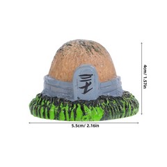 4 Pcs Tombstone Statue Memorial Marker Grave Decorations Fish Tank Tombstones