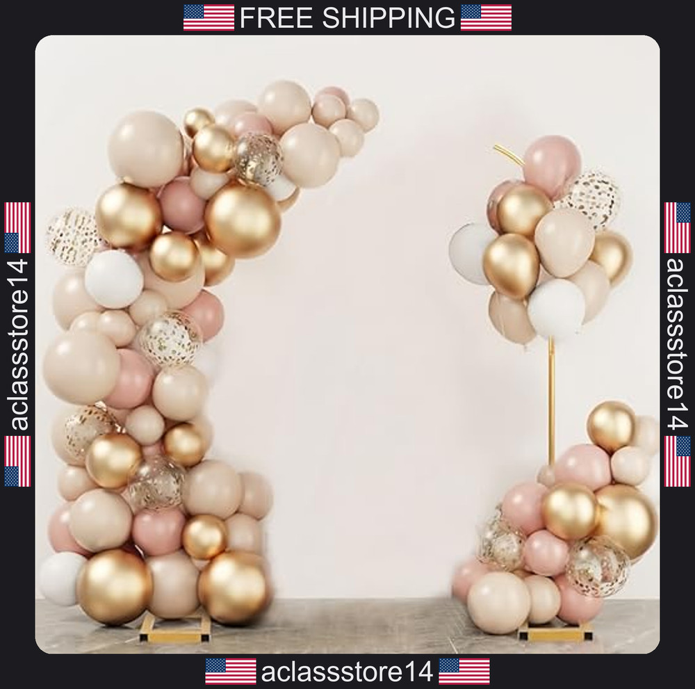 Balloon Arch Stand Set of 2 Metal Backdrop for Wedding Birthday Anniversary