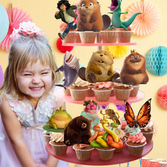 HOPPERS Plushy Tableware party supplies decoration balloons birthday centerpiece