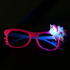 12 LED Unicorn Glasses Light Up Sunglass Flashing Unicorn Party Favors