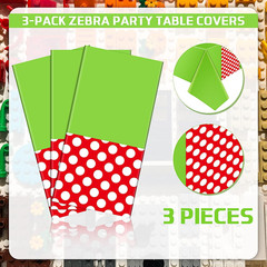 3 Pcs Mouse Theme Birthday Party Supplies Decoration Christmas Mouse Tablecloth