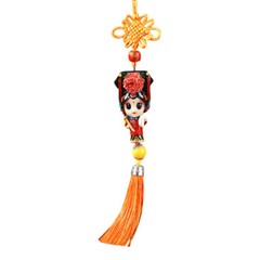 Chinese Peking Opera Character Knot Hanging Pendant Gift Specialty Ethnic Crafts
