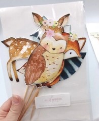 Party Decorations Happy Birthday Banner Ballons & More – Woodland Animals Child