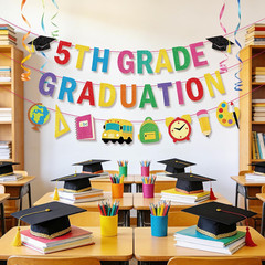 5Th Grade Graduation Decorations Banner, Elementary Graduation Party Decor, Colo
