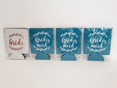 Bride Bachelorette Wedding Party BUNDLE Balloons Flower Pedals Koozies Garter
