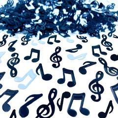 Black White Birthday Music Confetti Table Scatter Party Decoration Supplies