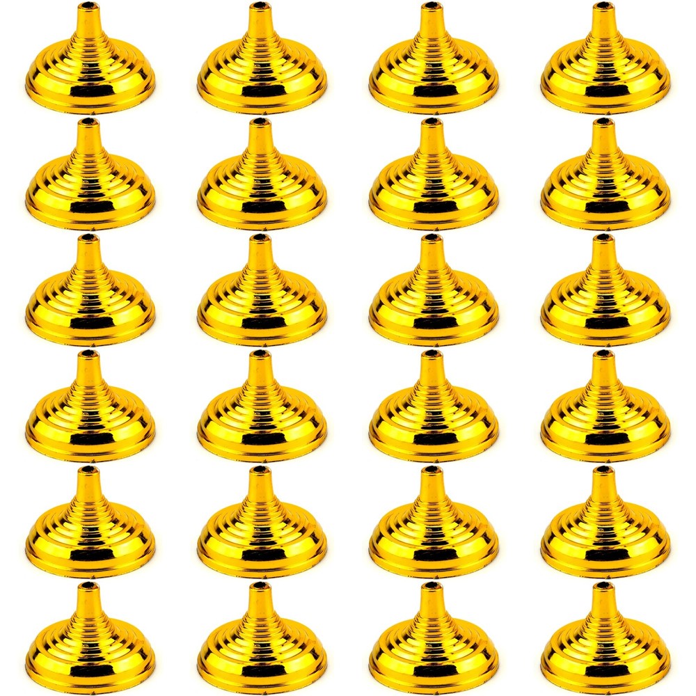 24 Pack Mini Desk Flag Stands Golden Table Flag Holders Mini Stands Ideal for…