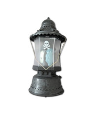 Halloween Skull Lantern Light Up Not Working Hanging Grey Spooky Prop